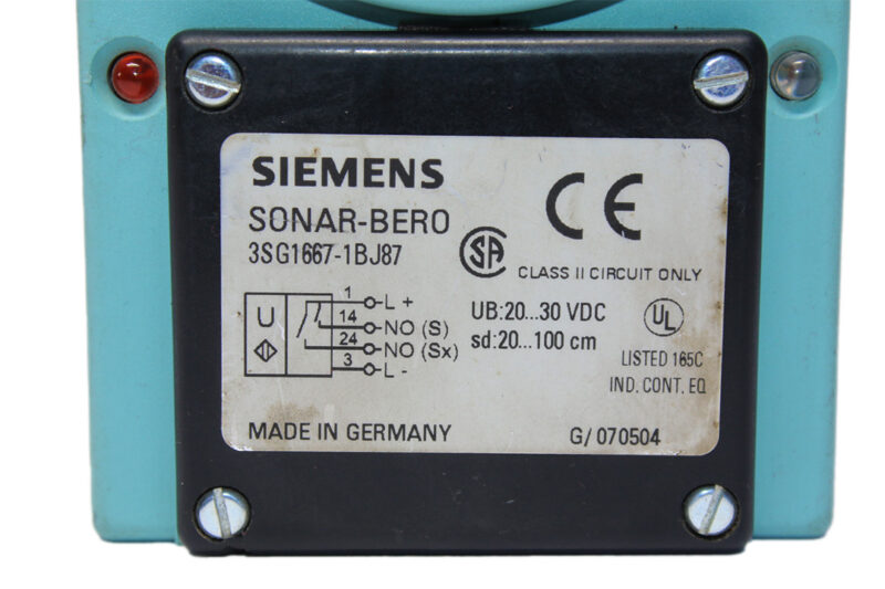 SIEMENS 3SG 1667-1BJ87 Ultra Sonic Sensor