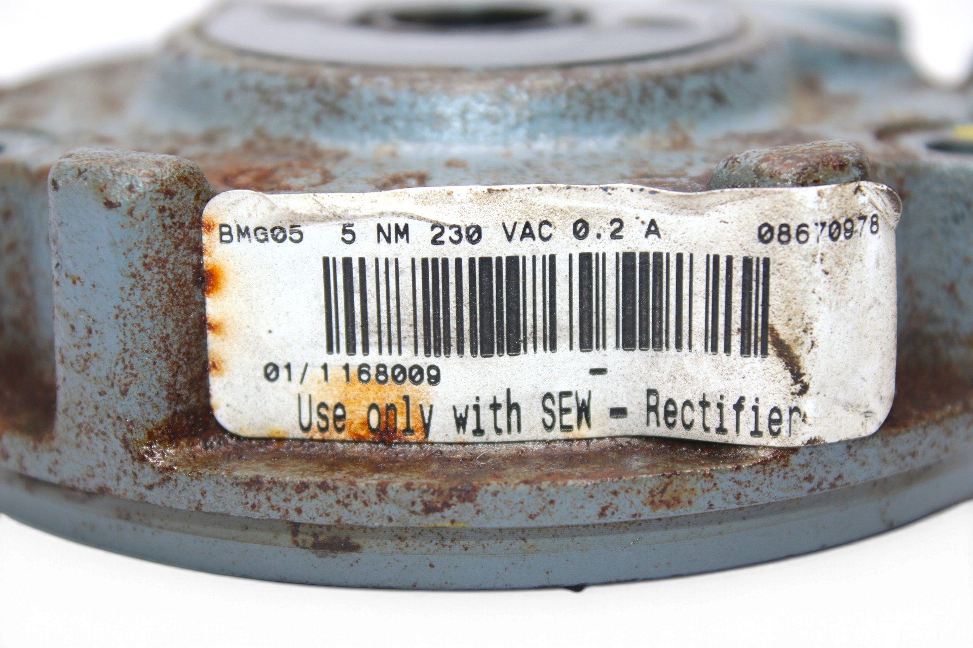 SEW BMG05 230VAC 5NM ELECTRIC BRAKE COIL 08670978 - Image 2