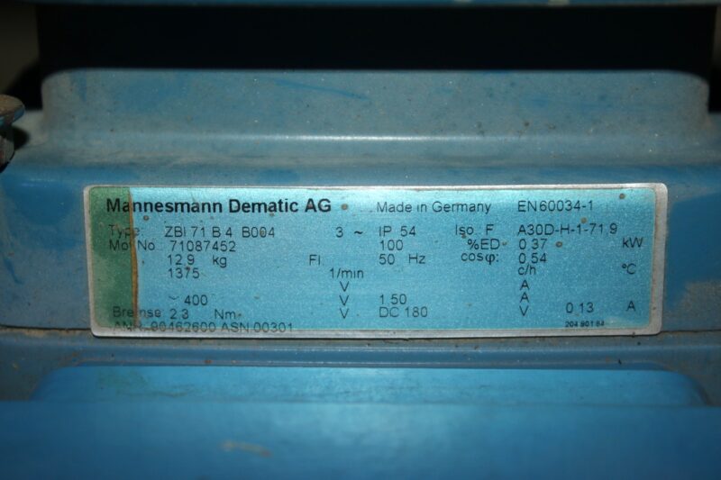 DEMAG ZBI 71 B4 B004 ELECTRIC MOTOR - Image 2