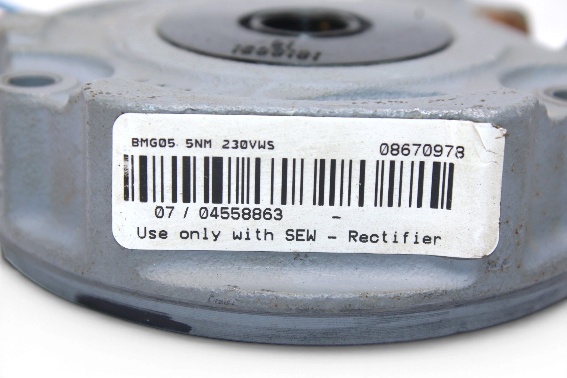 SEW BMG05 230VWS 5Nm ELECTRIC BRAKE 08670978 - Image 2