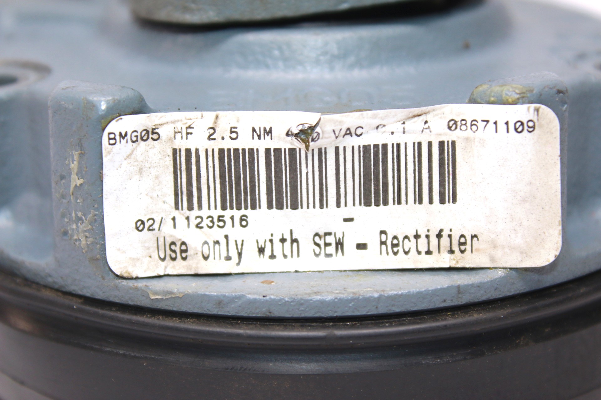 SEW BMG05 HF 400VAC 2.5Nm ELECTRIC BRAKE COIL 08671109 - Image 2