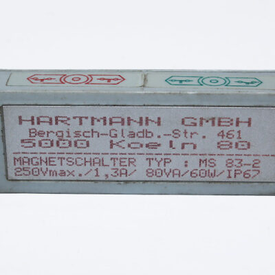 HARTMANN MS 83-2 Magnetic Safety Switch Sensor 250V 5A