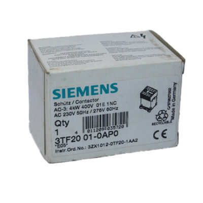 SIEMENS 3TF2001-0AP0 CONTACTOR RELAY