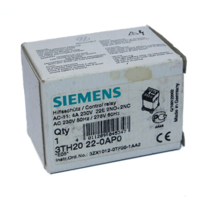 SIEMENS 3TH2022-0AP0 CONTACTOR RELAY