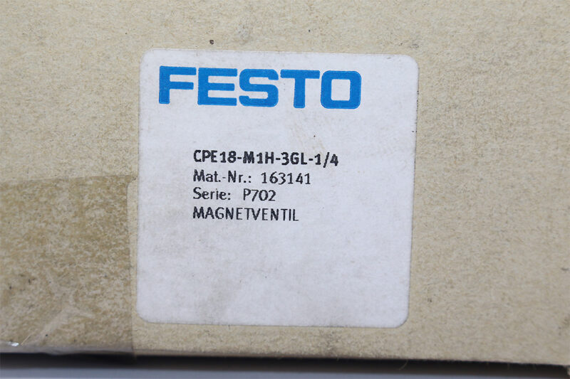 FESTO CPE18-M1H-3GL-1/4 SOLENOID VALVE 163141