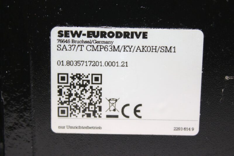 SEW CMP6M/KY/AK0H/SM1 SERVO MOTOR - Image 4