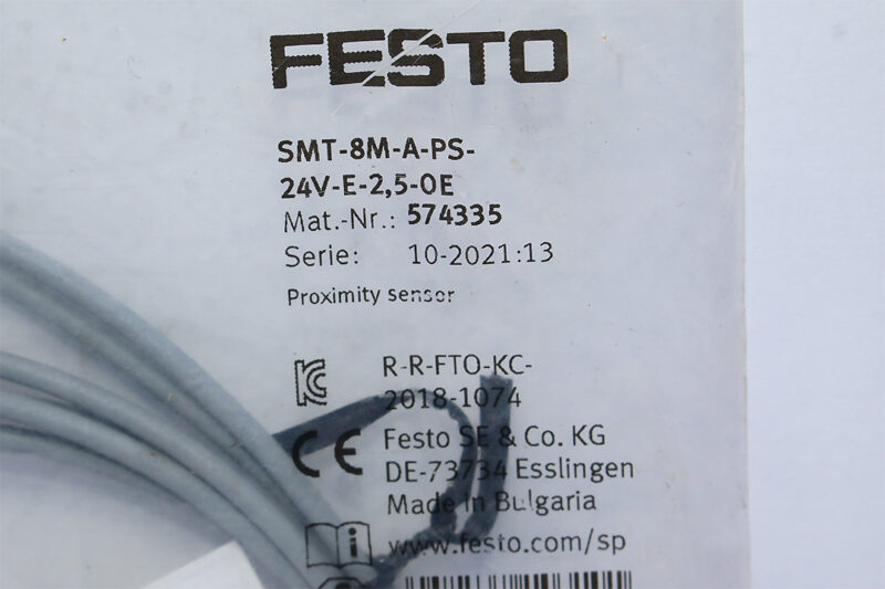 Festo SMT-8M-A-PS-24V-E-2,5-OE Proximity sensor 574335