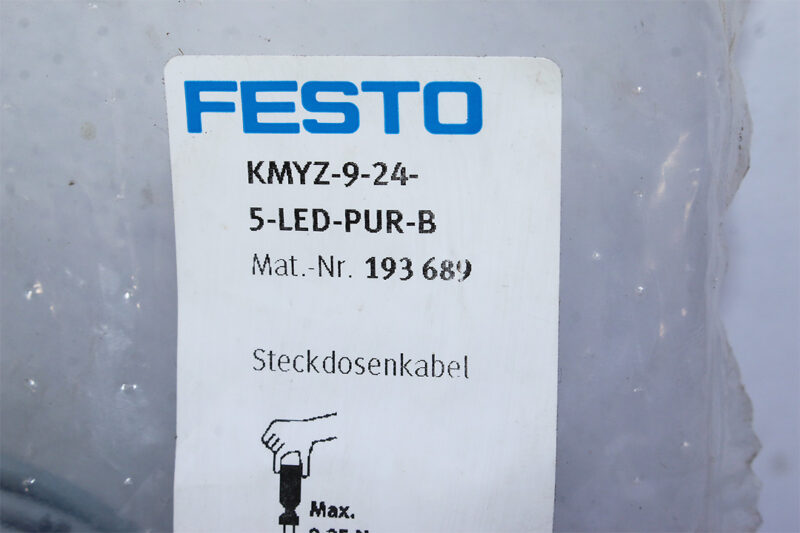 Festo KMYZ-9-24-5-LED-PUR-B Connecting cable 193689