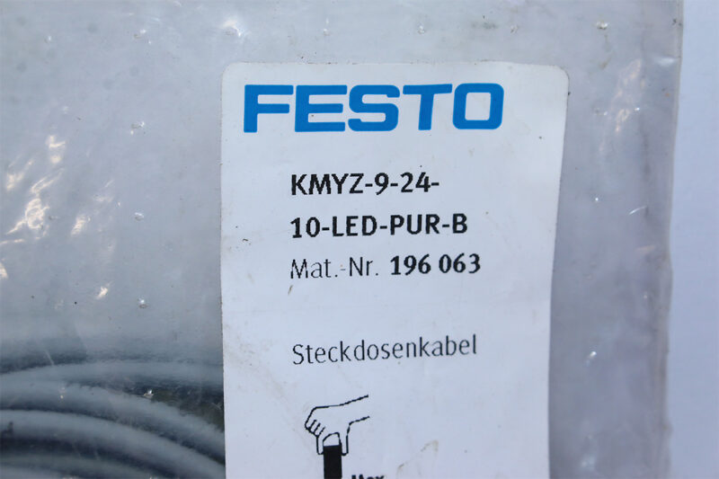 Festo KMYZ-9-24-10-LED-PUR-B Connecting cable 196063