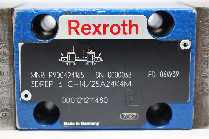 REXROTH R900494165 PROPORTIONAL PRESSURE REDUCING VALVE 3DREP 6 C-14/25A24K4M