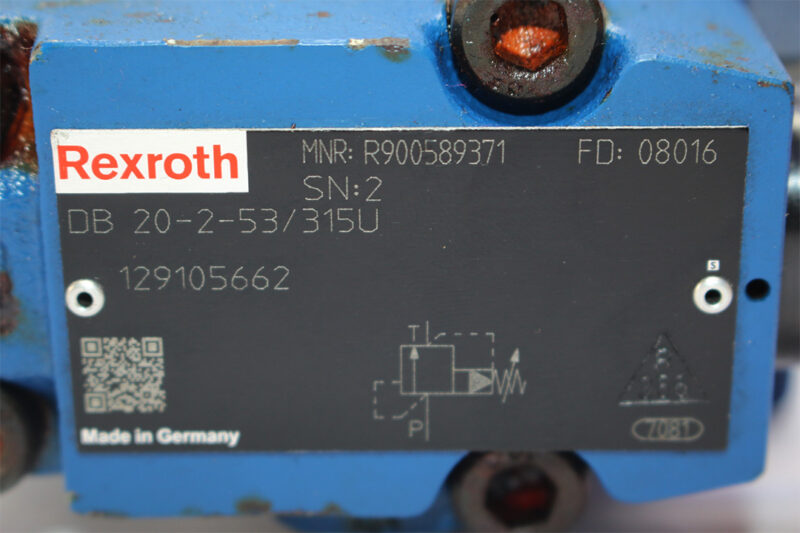 REXROTH R900589371 PRESSURE RELIEF VALVE DB20-2-53/315U