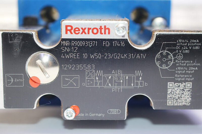 REXROTH R900931371 PROPORTIONAL DIRECTIONAL VALVE 4WREE10W50-23/G24K31/A1V