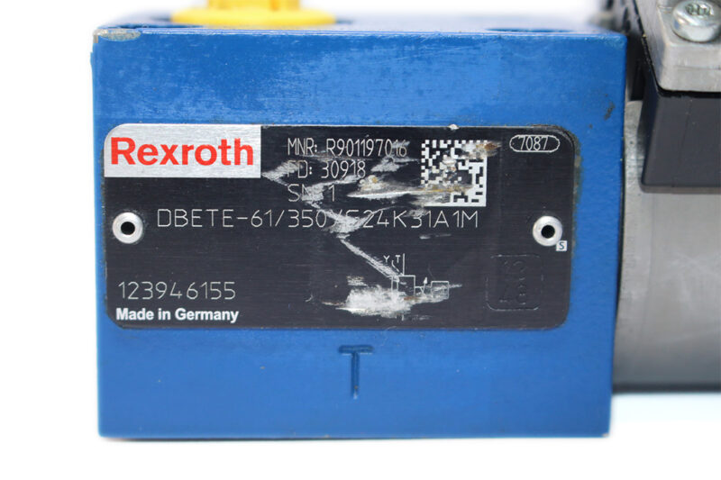 REXROTH R901197016 PROPORTIONAL PRESSURE RELIEF VALVE DBETE-61/350YG24K31A1M