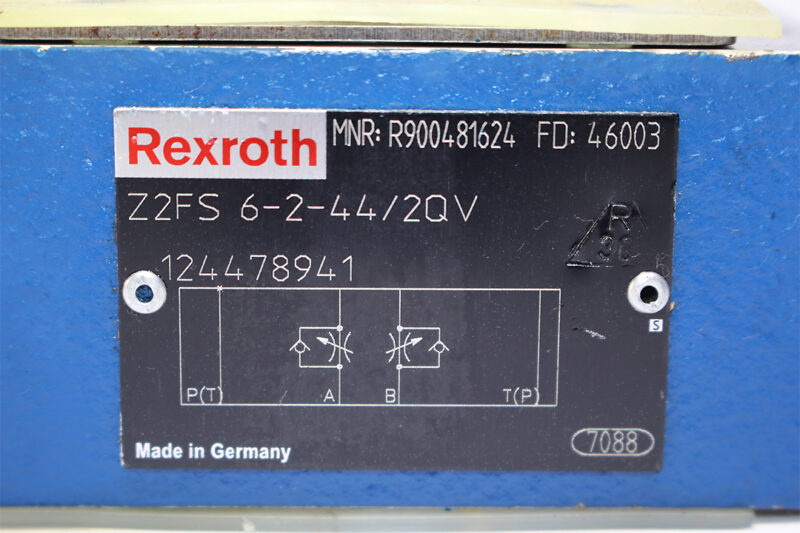 REXROTH R900481624 DOUBLE THROTTLE CHECK VALVE Z2FS6-2-44/2QV