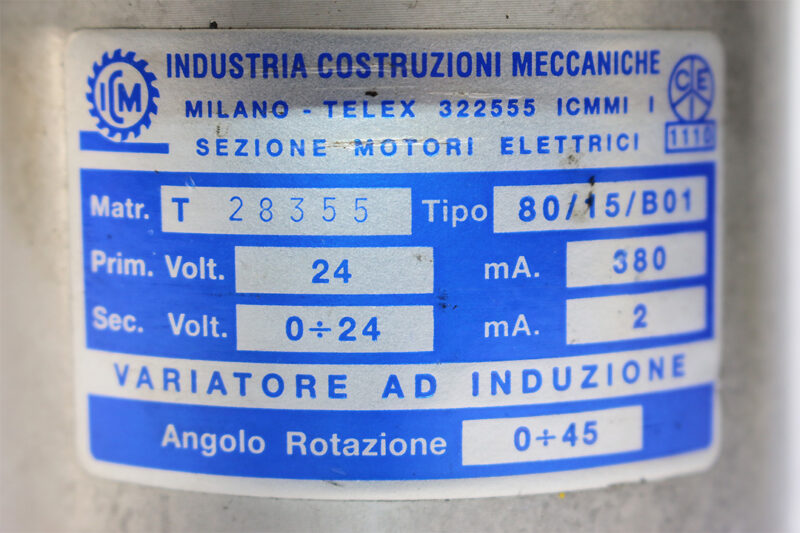 ICM 80/15/B01 INDUCTION TRANSDUCER