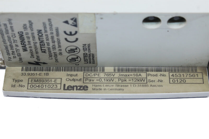 LENZE EMB9351-E BRAKE CHOPPER