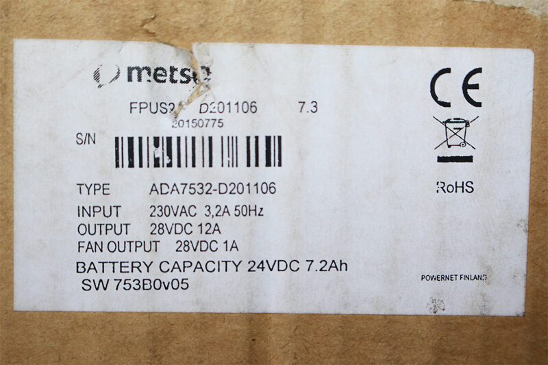 MESTO FPUS2 D201106 POWER SUPPLY ADA7532-D201106