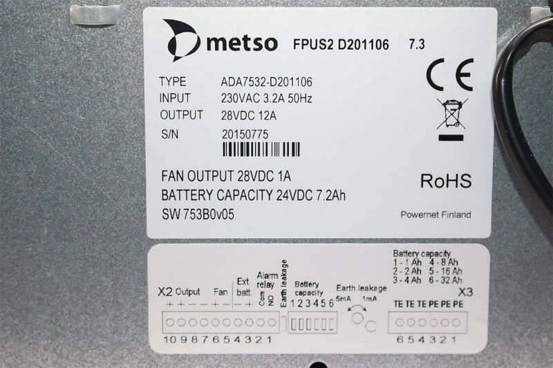 MESTO FPUS2 D201106 POWER SUPPLY ADA7532-D201106