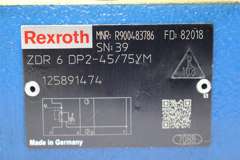 REXROTH R900483786 DIRECT OPERATED PRESSURE REDUCING VALVE ZDR 6 DP2-45/75YM