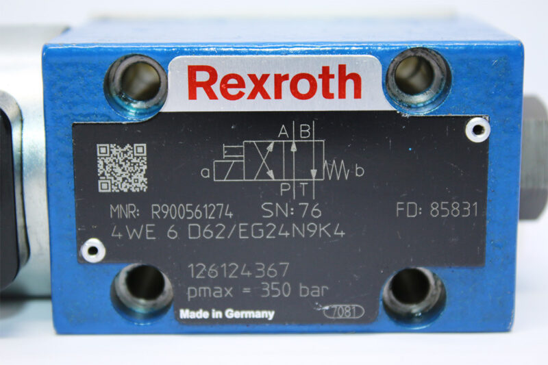 REXROTH R900561274 SOLENOID OPERATED DIRECTIONAL VALVE 4WE 6 D62/EG24N9K4