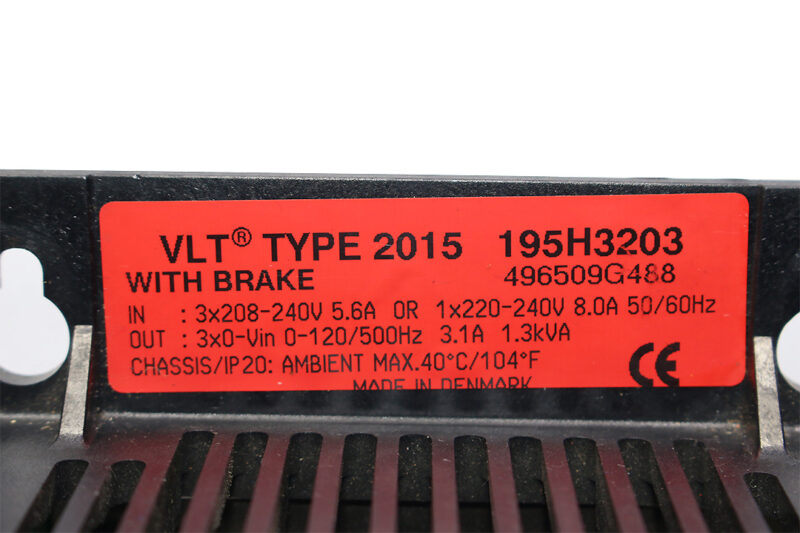 DANFOSS 195H3203 FREQUENCY CONVERTER VLT 2015 1.3 kVA 