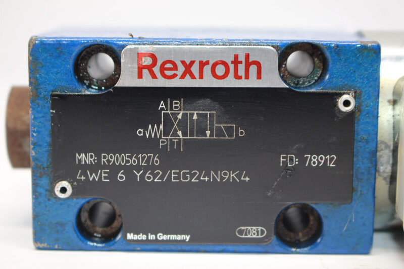 REXROTH R900561276 SOLENOID OPERATED DIRECTIONAL VALVE 4WE 6 Y62/EG24N9K4