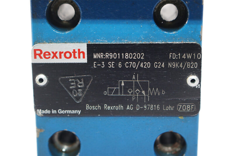 REXROTH R901180202 DIRECTIONAL SEAT VALVE E-3SE 6 C70/420G24N9K4/B20