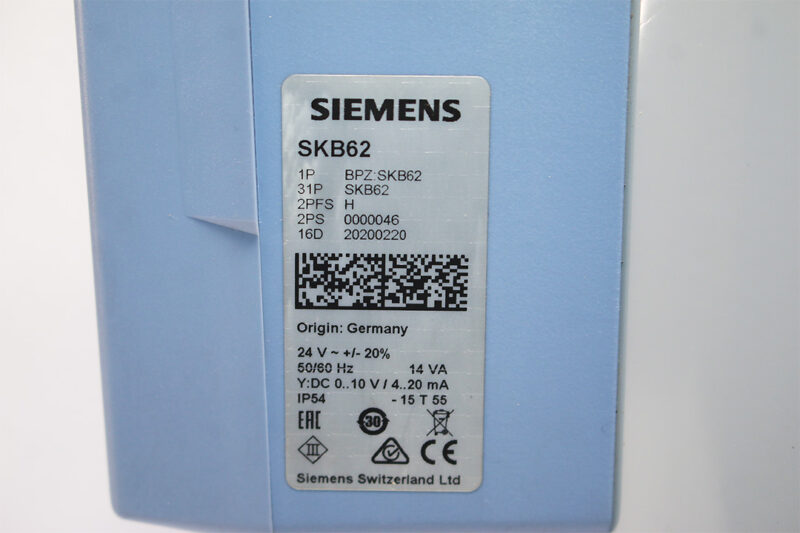 SIEMENS SKB62 ELECTRO-HYDRAULIC ACTUATOR BPZ:SKB62