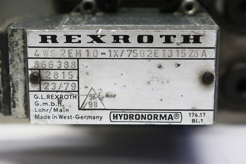 REXROTH 4 WS 2EM10-1X/75 B 2E T3 15 Z8 A 4-WAY DIRECTIONAL SERVO VALVE