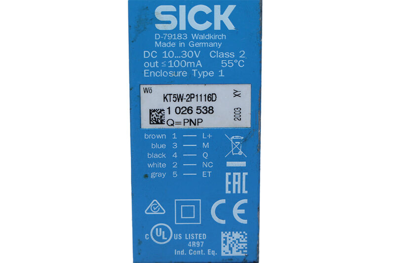 SICK KT5W-2P1116D CONTRAST SENSORS 1026538