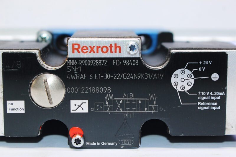 REXROTH R900928872 PROPORTIONAL DIRECTIONAL VALVE 4WRAE6E1-30-22/G24N9K31/A1V