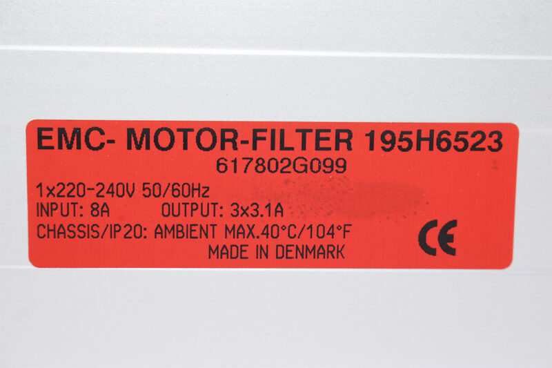 DANFOSS 195H6523 EMC Motor Filter