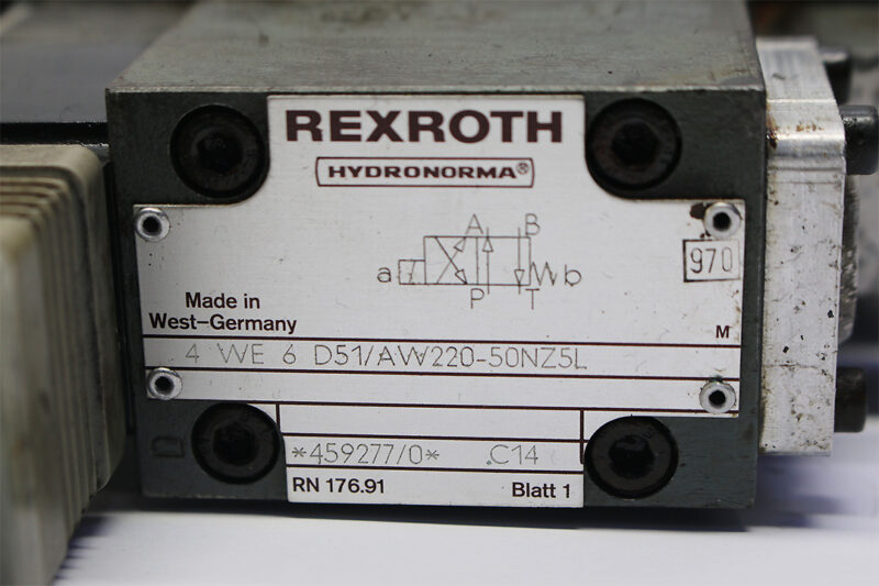 REXROTH 4 WE 6 D51/AW220-50NZ5L PILOT OPERATED DIRECTIONAL VALVE 4WEH 16 D50/6AW220-50NETSZ5L