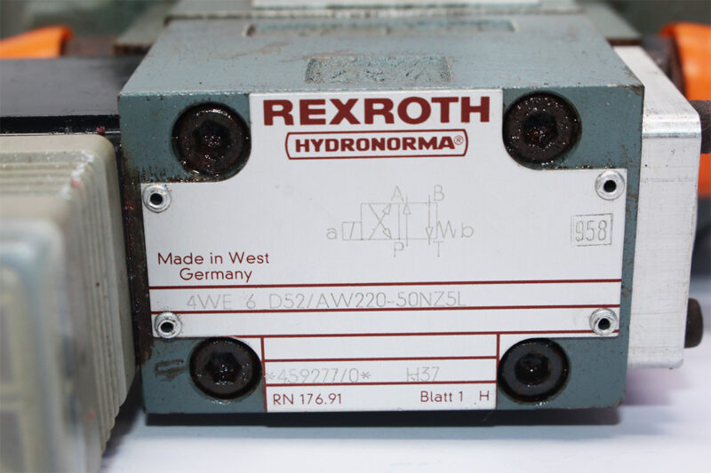 REXROTH 4WE 6D52/AW220-50NZ5L DIRECTIONAL CONTROL VALVE 4WEH 22 D70/6AW220-50NETS2Z5L