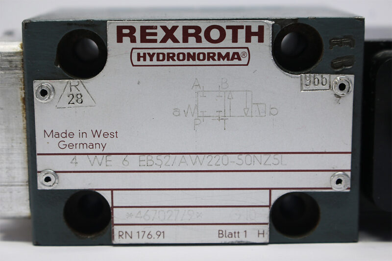 REXROTH 4WE6EB52/AW220-50NZ5L DIRECTIONAL CONTROL VALVE