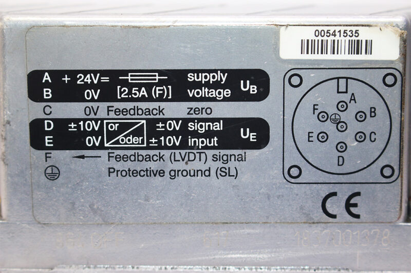 REXROTH R0811404641 DIRECTIONAL CONTROL VALVE 4WRPEH6C4B02L-2X/G24K0/A1M