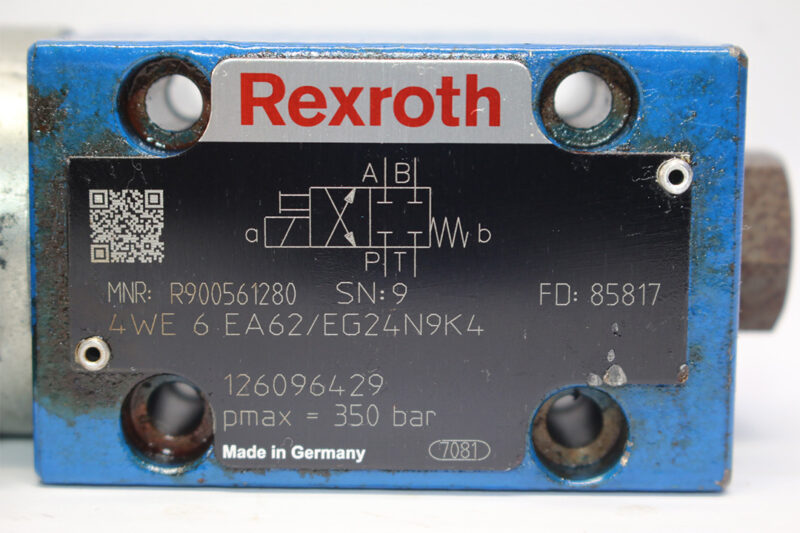 REXROTH R900561280 DIRECTIONAL CONTROL VALVE 4WE 6 EA62/EG24N9K4