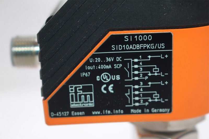 IFM SI1000 FLOW MONITOR SID10ADBFPKG/US-100-IPF