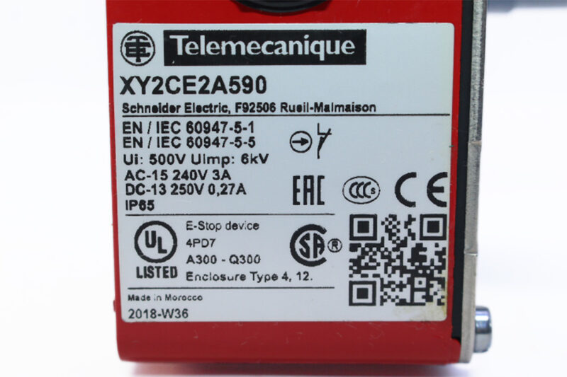 TELEMECANIQUE XY2CE2A590 EMERGENCY STOP ROPE PULL SWITCH