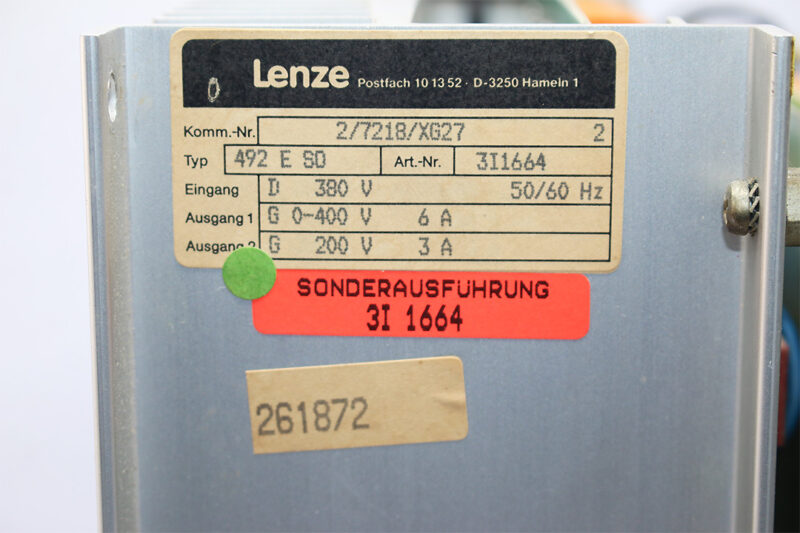 LENZE 492 E S0 DC DRIVE 3I1664