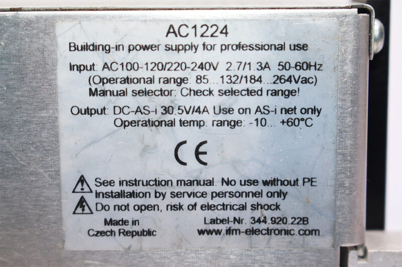 IFM AC1224 POWER SUPPLY