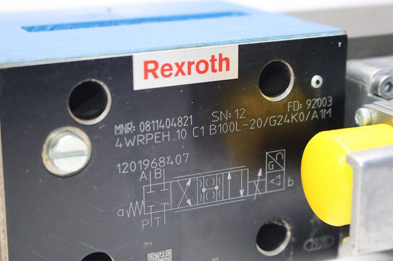 REXROTH 0 811 404 821 SERVO SOLENOID DIRECTIONAL CONTROL VALVE 4WRPEH10C1B100L–20/G24K0/A1M