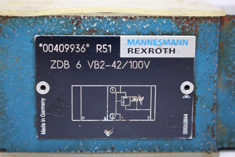 REXROTH R900409936 PRESSURE RELIEF VALVE ZDB6VB2-42/100V