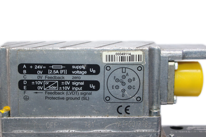 REXROTH 0 811 404 601,4WRPEH 6 C3B12L –2X/G24K0 / A1M DIRECTIONAL SERVO VALVE 0 811 404 250