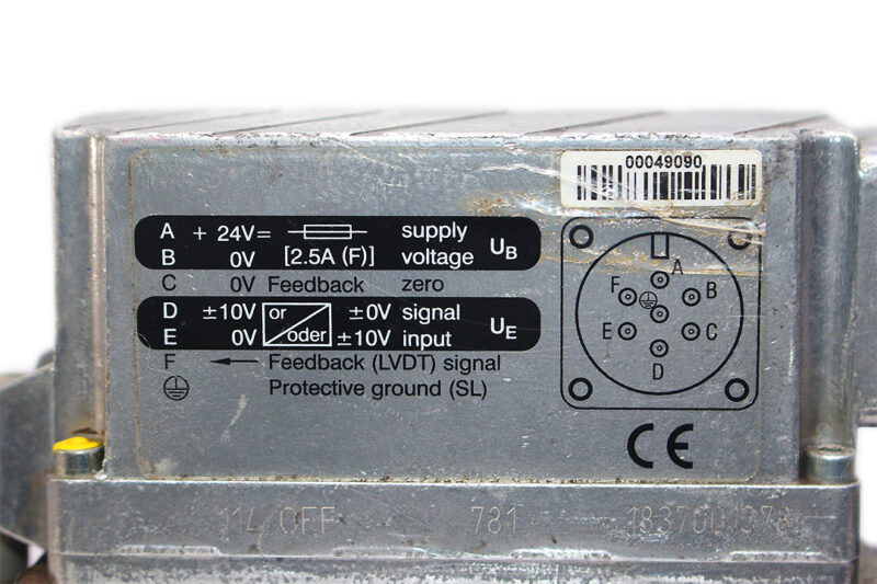 REXROTH 0 811 404 601,4WRPEH 6 C3B12L –2X/G24K0 / A1M DIRECTIONAL SERVO VALVE 0 811 404 250