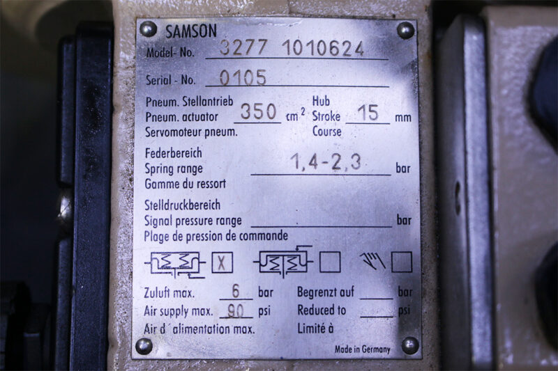 SAMSON 3277 1010624 PNEUMATIC ACTUATOR 324102 DN80 PN16