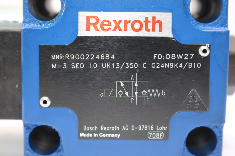 REXROTH R900224684 DIRECTIONAL CONTROL VALVE M-3SED 10 UK13/350CG24N9K4/B10