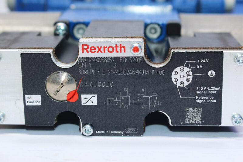 REXROTH R900958859,3DREPE6C-21=25EG24N9K31/F1M=00 PROPORTIONAL PRESSURE REDUCING VALVE R900705138