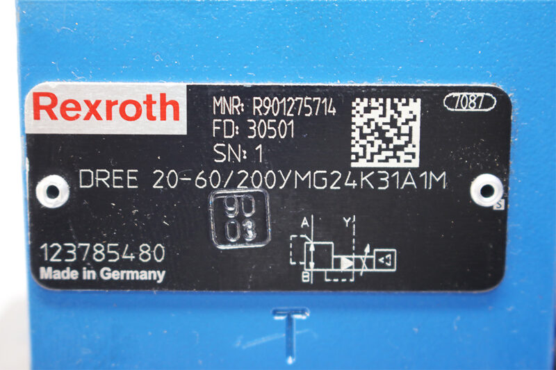 REXROTH R901275714 PROPORTIONAL PRESSURE REDUCING VALVE DREE20-60/200YMG24K31A1M