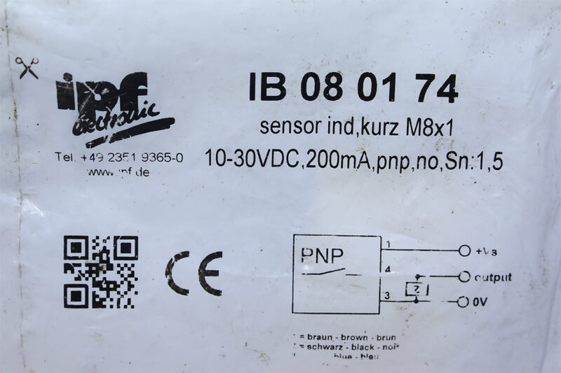 IPF IB080174 Inductive sensors - Norm switching distance